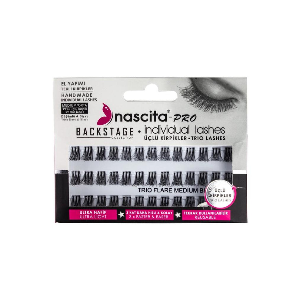 Nascita Trio False Eyelashes for Customizable Volume 39-Count