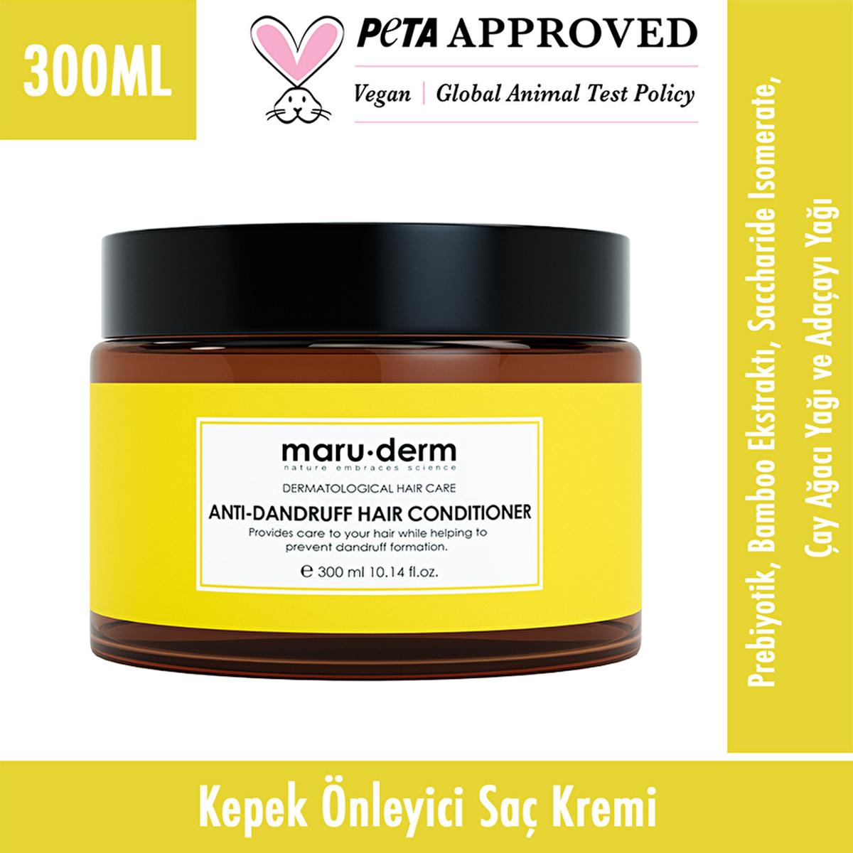 Maruderm Anti-Dandruff Hair Cream 300ml - Nourishing Tea Tree Oil for Scalp Care Maruderm Anti-Dandruff Hair Cream - Tea Tree Oil Scalp Care anti-dandruff hair cream, dandruff treatment, nourishing hair care, tea tree oil for scalp, sage oil benefits for hair, scalp care, hair nourishment, natural ingredients, hair cream, dandruff solution, itchy scalp relief, healthy hair products