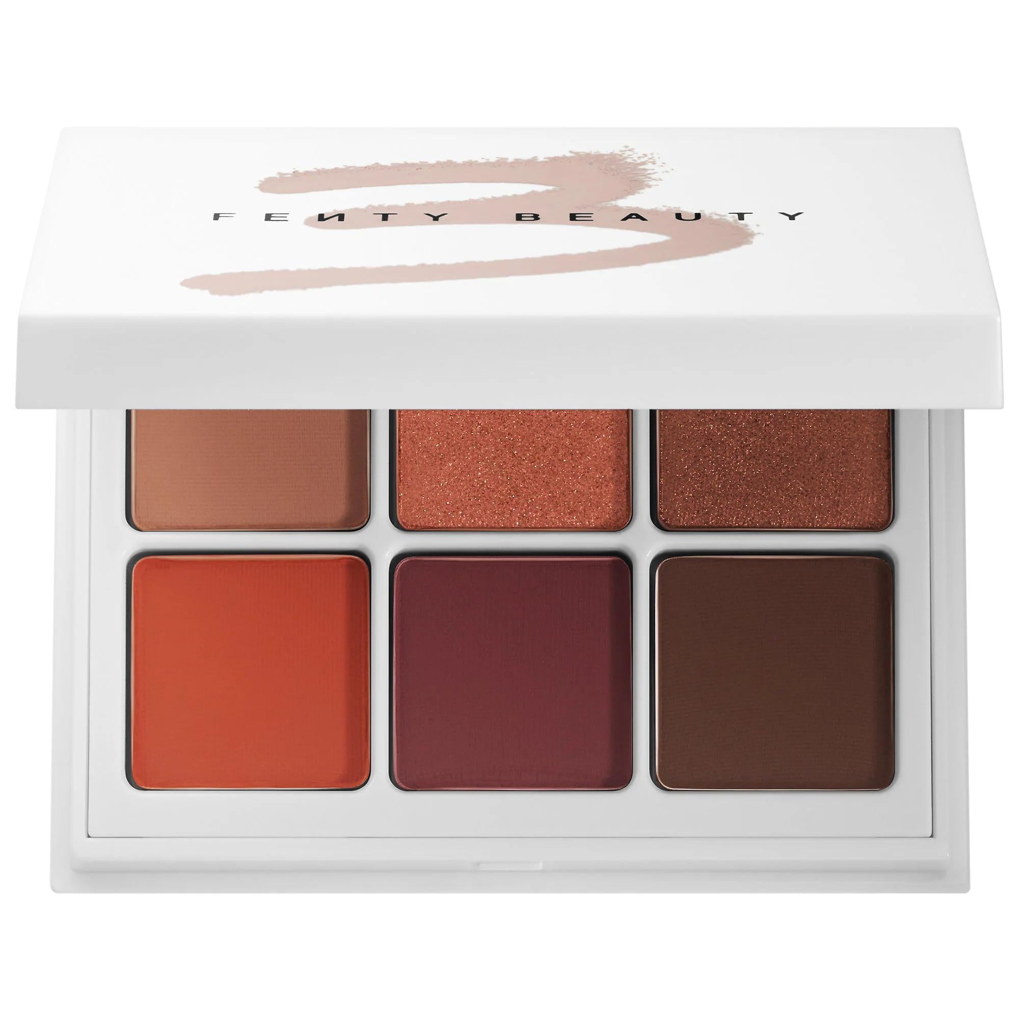 Fenty Beauty Snap Shadows: Mix & Match Eyeshadow Palette - Portable, Cruelty-Free, Shimmer, Matte & Glitter Eyeshadows for Limitless Eye Looks Fenty Beauty Eyeshadow Palette: Mix & Match, Cruelty-Free eyeshadow palette, mini eyeshadow palette, mix and match eyeshadow, cruelty-free eyeshadow, shimmer eyeshadow, matte eyeshadow, glitter eyeshadow, portable eyeshadow palette, Rihanna eyeshadow, long-wear eyeshadow, eye makeup, cosmetics, beauty, makeup, eye palettes, travel-friendly makeup, customizable makeup
