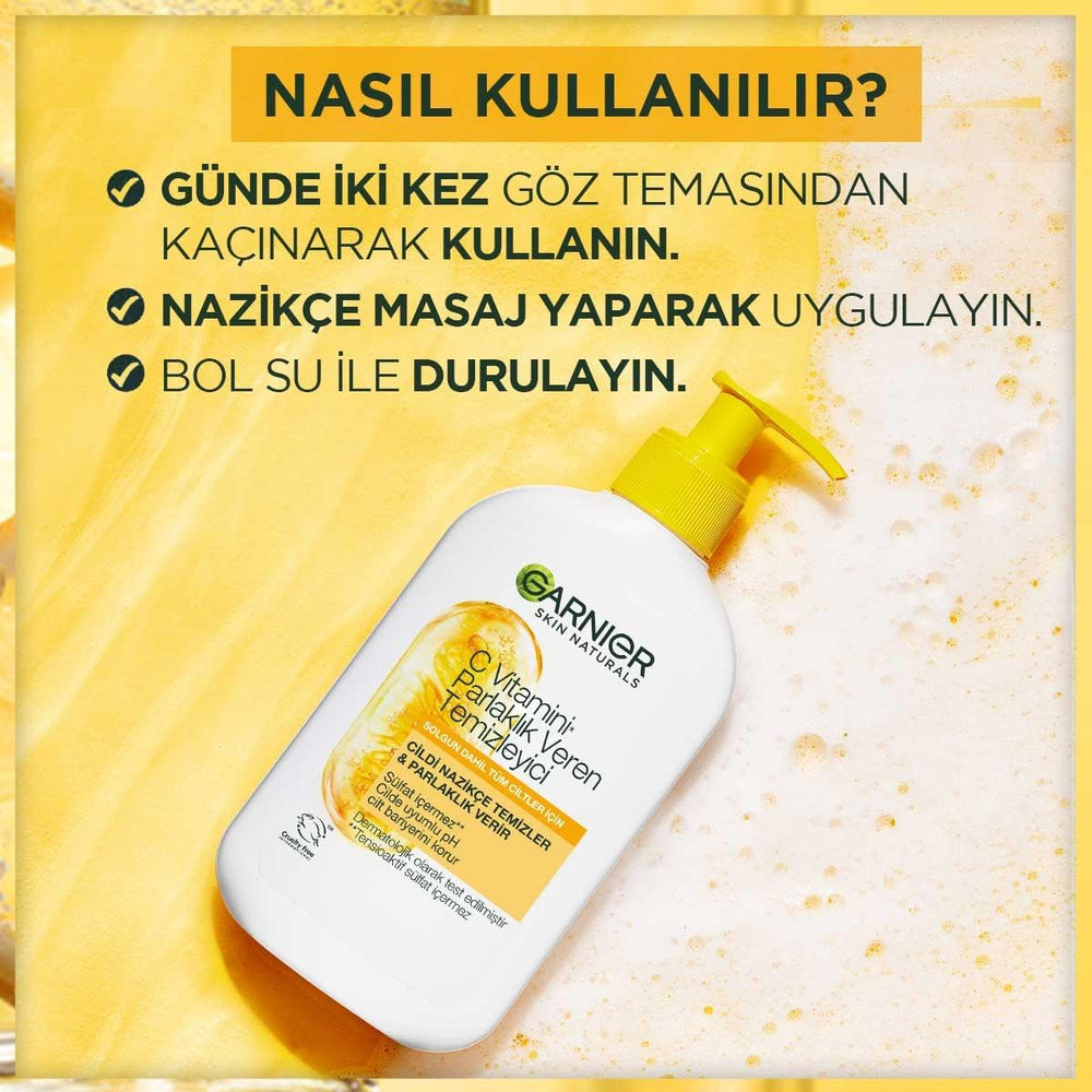 Garnier Vitamin C Brightening Facial Cleanser - 8.45 fl oz - Enhances Skin Radiance & Provides Antioxidant Benefits - image 9
