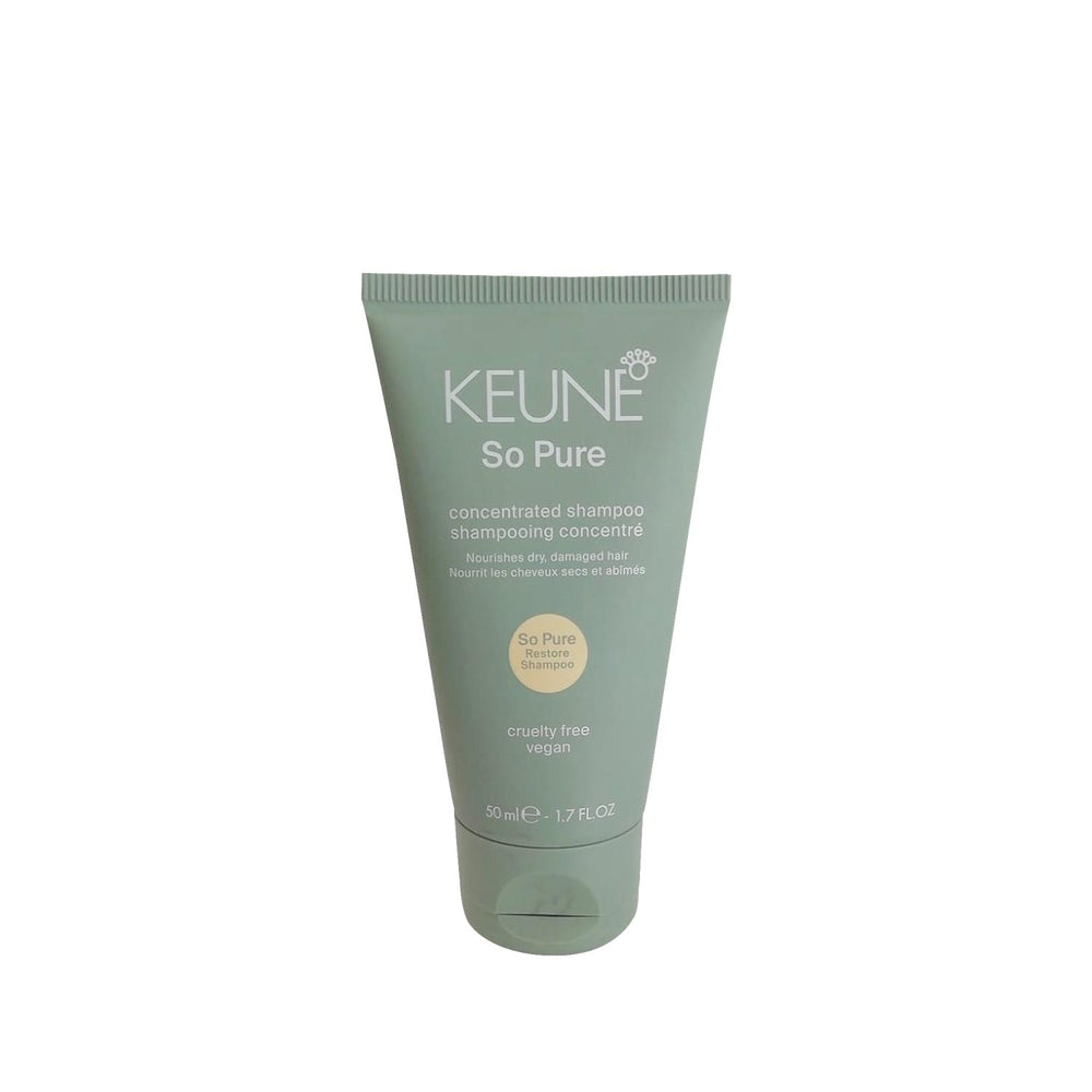 Keune So Pure Restore Shampoo: Revitalize Damaged Hair - Natural, Travel Size (50ml) Keune Restore Shampoo: Revitalize Damaged Hair - Travel Size Keune shampoo, So Pure shampoo, Restore shampoo, Damaged hair shampoo, Dry hair shampoo, Travel size shampoo, Yenileyici şampuan, Hair restoring shampoo, Natural shampoo, shampoo, hair care, damaged hair, dry hair, restoring shampoo, natural ingredients, paraben free, sulfate free, travel shampoo, small shampoo, hair repair, hair health, hair treatment, gifts for