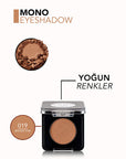 Flormar Compact Eyeshadow - 019 Bronze Star, High Pigment, Long-Lasting, Shimmer Finish - view 4