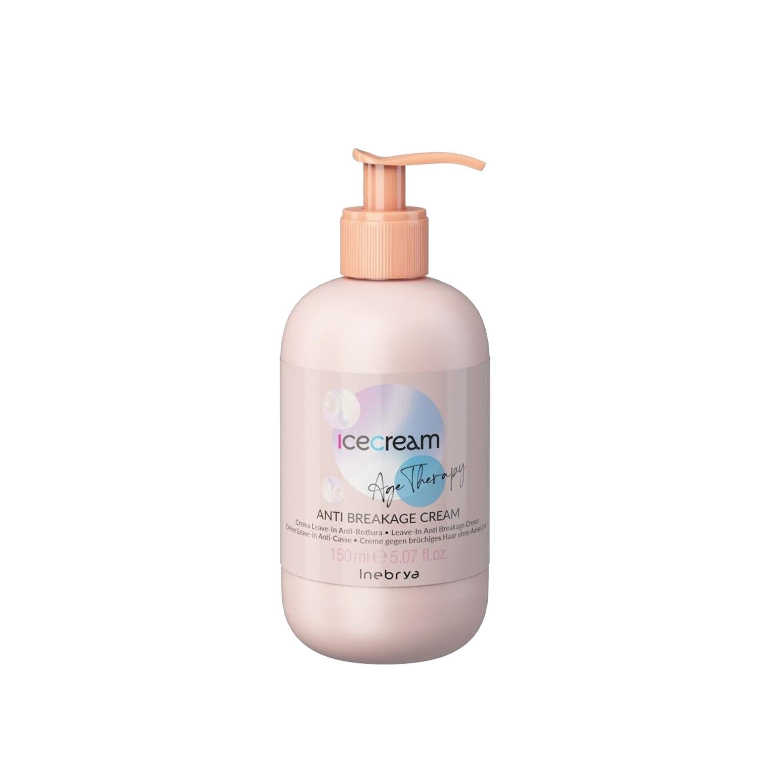 Inebrya Leave-in Hair Cream for Damaged Hair - Anti-Breakage, Nourishing, and Protective Benefits - 5.07 fl oz Inebrya Leave-in Hair Cream for Damaged Hair - 5.07 fl oz Leave-in Hair Cream, Anti-breakage hair care, Hair nourishment products, Hair protection cream, Inebrya Ice Cream, damaged hair, fragile hair, hair health, hair strength, moisturizing hair cream, hair care routine, daily hair care