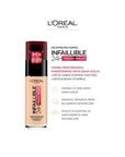 Loreal Paris Infaillible 24H Fresh Wear Foundation - Natural Rose Shade, Long Lasting Flawless Coverage Makeup - view 10