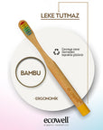 Ecowell Children's Toothbrush - Eco-Friendly Bamboo Handle, Soft Bristles, Vegan & Cruelty Free - view 3