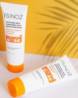 Sinoz SPF 50+ Anti-Spot Facial Sunscreen: Broad Spectrum Protection, Non-Greasy, Moisturizing - Perfect for All Skin Types, Prevents Sun Damage Sinoz SPF50+ Sunscreen: Anti-Spot, Non-Greasy | Protect Your Face SPF50 sunscreen, broad spectrum sunscreen, anti-spot sunscreen, sunscreen for face, non-greasy sunscreen, sunscreen for all skin types, sunscreen for hyperpigmentation, daily facial sunscreen, moisturizing sunscreen, sunscreen with turmeric, facial sunscreen, sun protection, hyperpigmentation treatmen