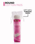 Flormar Double-Sided Soft Cotton Pads 80 Pieces