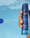 NIVEA MEN Fresh Active Men's Deodorant Spray - 48 Hour Protection, Oceanic Scent, Aluminum-Free NIVEA MEN Fresh Active Deodorant Spray - 48 Hour Protection Men's Deodorant Spray, Long-lasting Deodorant, NIVEA MEN Fresh Active, Aluminum-free Deodorant, Oceanic Scent Deodorant, 48-hour Deodorant Protection, Men's Grooming, Personal Care, Freshness, Confidence, Derma Active Protection, NIVEA INFINIFRESH, Powder-free, Dermatologically Tested, Men's Health, Hygiene Products