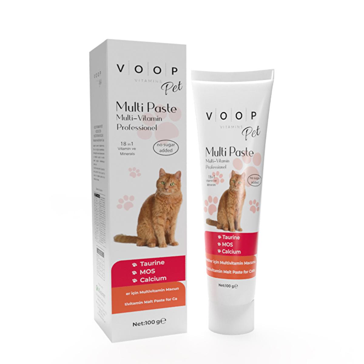 Voop Cat Multivitamin Supplement - Immune System Support for Felines, 100g Voop Cat Multivitamin Supplement for Immune System cat multivitamin supplement, feline immune system support, cat health and wellbeing, vitamin and mineral supplement for cats, Taurine for cats, cat nutritional supplement, immune system booster for cats, sugar-free cat supplement, comprehensive feline nutrition