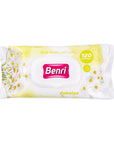 Benri Chamomile Wet Wipes Gentle Cleansing 120 Count