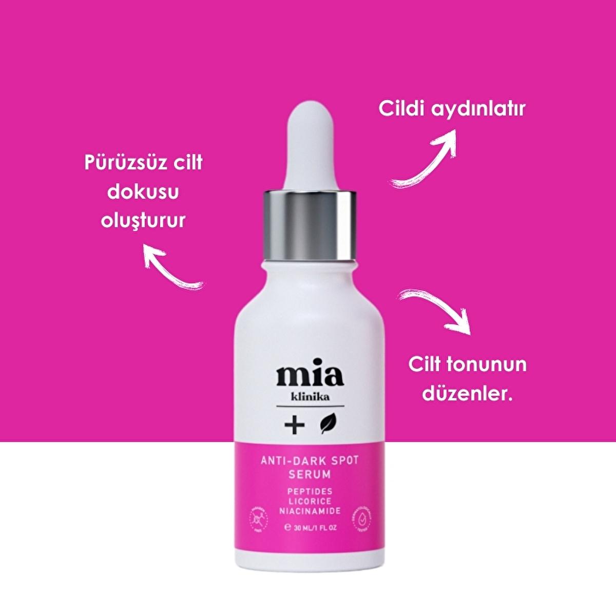 Mia Klinika Anti-Spot Serum for Skin Toning - Brightens, Evens Tone, 30ml Mia Klinika Anti-Spot Serum - Brightens & Evens Skin Tone anti-spot serum, skin toning serum, Vitamin C serum, Licorice Root Extract benefits, Niasinamid skin benefits, hyperpigmentation treatment, dark spot remover, even skin tone, skincare, cosmetics, beauty products, hyperpigmentation solution, brightening serum, skin brightening, glow up, radiant skin