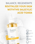The Purest Solutions Skincare Set for Blackheads & Pore Tightening - AHA BHA Exfoliant & Niacinamide Serum