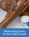CeraVe Moisturizing Cream | Body and Face Moisturizer for Dry to Very Dry Skin | Body Cream with Hyaluronic Acid and Ceramides | Normal | Fragrance Free | 19 Oz | Packages May Vary