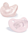 Chicco Orthodontic Pacifier - Physio Comfort Silicone Pacifier for Infants 0-6 Months, 2-Pack