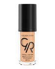 Golden Rose Total Cover 2 in 1 Foundation and Concealer - Natural Finish, High Coverage, Vitamin E - 1.01 fl oz
