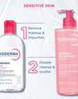 Bioderma Sensibio H2O Micellar Makeup Remover for Sensitive Skin - Gentle, Dermatologically Tested, 16.91 fl oz