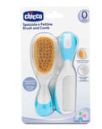 Chicco Baby Hair Brush and Comb Set - Gentle Hair Care for Newborns and Infants