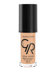 Golden Rose Total Cover 12 Light Beige 2 in 1 Foundation and Concealer - High Coverage, Lightweight Makeup with SPF 15