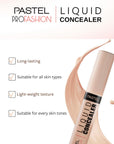 Pastel Profashion Liquid Concealer 103 Peach - Matte Finish, 7ml