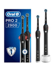 Oral-B Pro 2 (2900) BLACK EDITION RECHARGEABLE TOOTHBRUSH +BONUS HANDLE