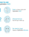 Bioderma Hydrabio H2O Micellar Water for Hydration and Makeup Removal, Fragrance-Free Skincare, 2x500ml