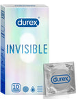 Durex Ultra-Thin Condoms - 10 Pack, Sensitive, Reliable Contraceptive Protection