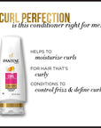 Pantene Frizz No More Curly Hair Conditioner 11 fl oz | Pro-V Miracles