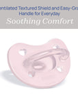Chicco Orthodontic Pacifier - Physio Comfort Silicone Pacifier for Infants 0-6 Months, 2-Pack