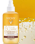 Vichy Capital Soleil Solar Protective Water SPF50 Sunscreen Spray - Water-Resistant, Antioxidant-Rich, SPF50 Protection