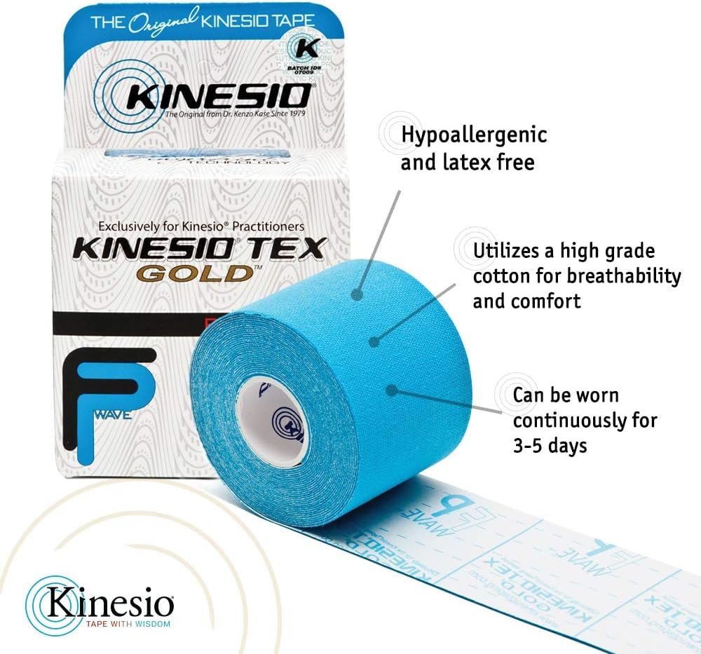 Kinesio Tex Gold Pain Relief Band 2" x 16ft | Therapeutic Tape
