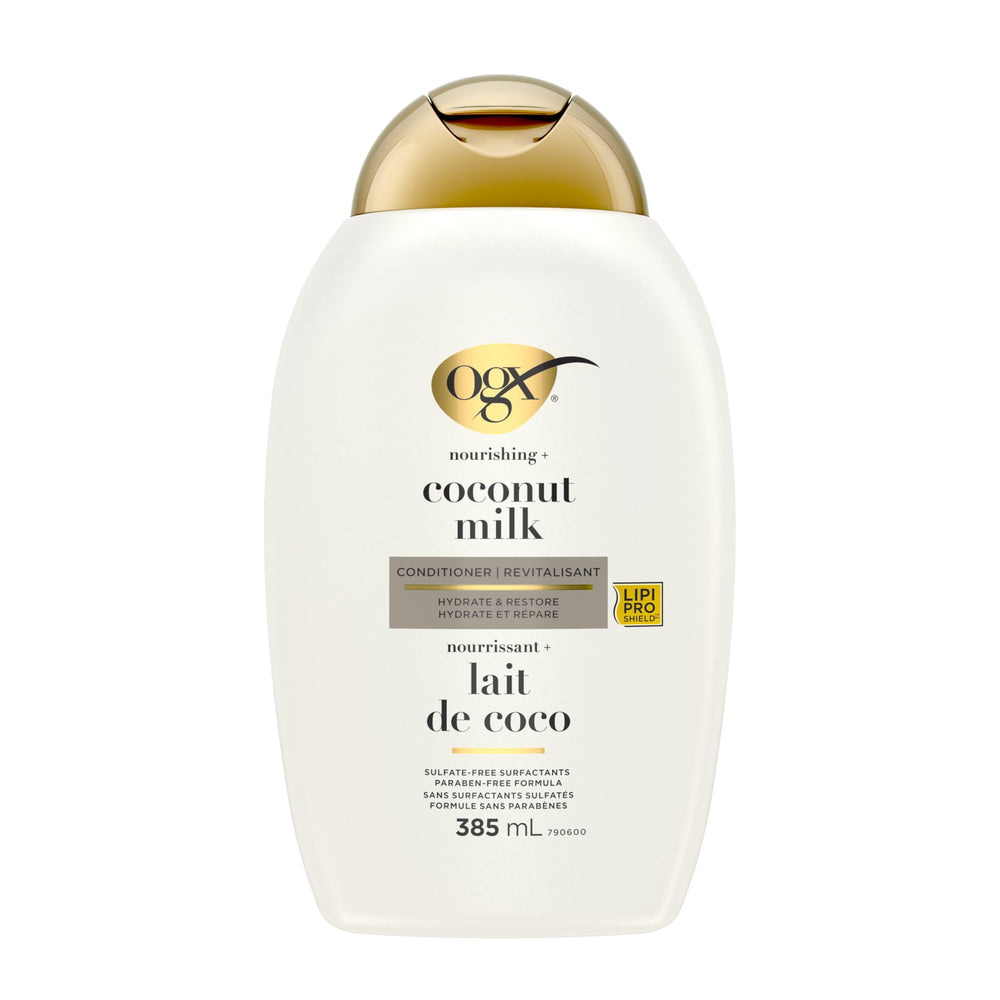 OGX Detoxifying Charcoal Hair Conditioner 385ml - Sulfate-Free, Activated Charcoal & Kaolin Clay Formula