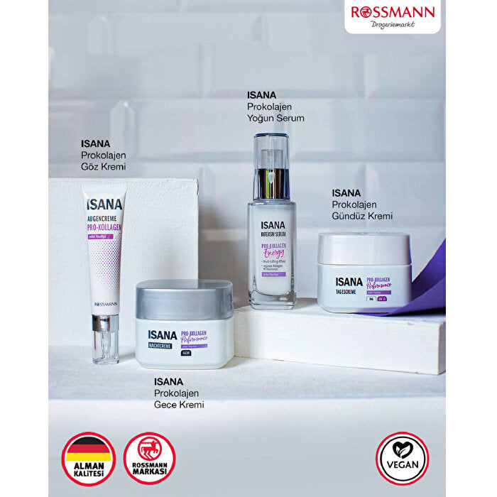 Isana Collagen Energy Eye Cream 15ml - Reduces Wrinkles | Vegan