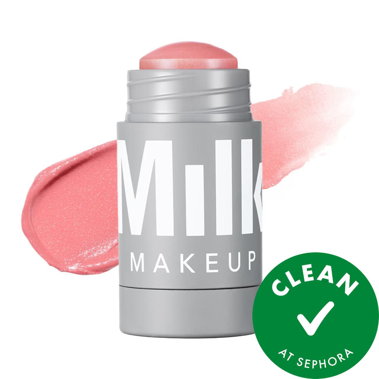 Glossier Lip + Cheek Cream Blush Stick - Multi-Use, Natural Ingredients, Hydrating Formula for Lips & Cheeks Lip + Cheek Cream Blush Stick - Natural & Hydrating Makeup cream blush, lip color, multi-use cosmetic, natural ingredients, hydrating beauty products, gluten-free cosmetics, cruelty-free beauty, makeup, cheek makeup, blush, beauty products for busy lifestyles, nourishing skin care, ethical beauty products, travel makeup, daily makeup routine