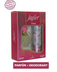 Jagler Classic Women's Perfume & Deodorant Set: Long-Lasting Floral Fruity Fragrance, Perfect Gift Set For Her Jagler Classic Perfume Set: Floral Fruity Scent for Women Jagler Classic perfume set, women's perfume, deodorant spray, floral fruity perfume, long lasting fragrance, classic perfume for women, perfume and deodorant set, everyday perfume, gift set for her, perfume, deodorant, fragrance, floral perfume, fruity perfume, woody perfume, musk perfume, women's fragrance, perfume gift set, fragrance gift,