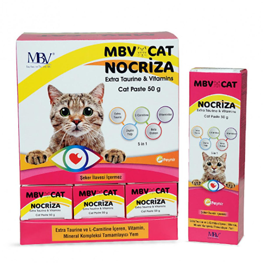 MBV Nocriza Cat Paste Beslenme Takviyesi - Cat Nutritional Supplement with Vitamins & Minerals - Vitamin & Supplement