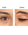 Flormar Vinyl Waterproof Black Liquid Eyeliner - High Pigment | 0.22 Fl Oz