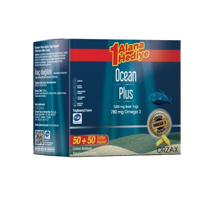 Ocean Plus Omega 3 Fish Oil 1200mg Soft Capsules - Gluten-Free, Molecularly Distilled, 100 Count Ocean Plus Omega 3 Fish Oil 1200mg - Gluten-Free & Pure Omega 3 supplement, Fish oil capsules, Gluten-free dietary supplement, Triglyceride form Omega 3, Molecularly distilled fish oil, Heart health support, Brain function support, Dietary supplement, Health and wellness, Omega 3 fatty acids, EPA, DHA, Gluten-free, Fish gelatin, Soft capsules