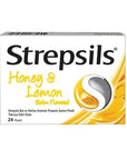 Strepsils Honey & Lemon Soothing Lozenges 24 Count