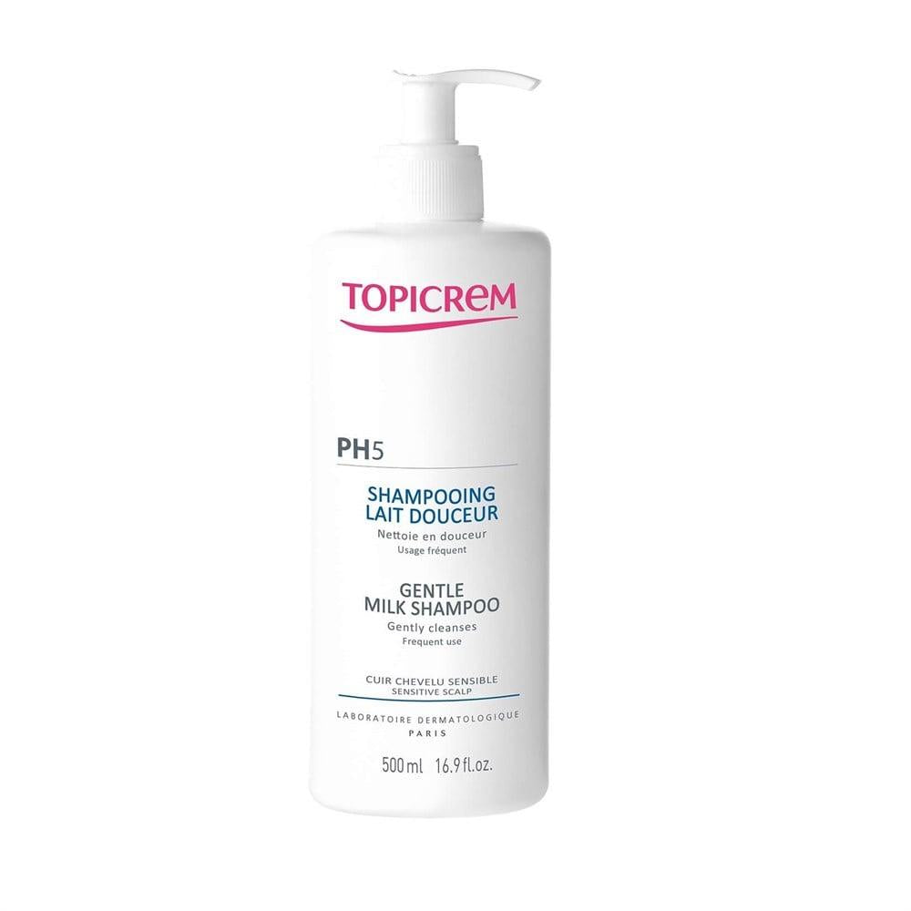 Topicrem Gentle PH5 Moisturizing Shampoo for All Hair Types - 16.91 fl oz Topicrem PH5 Gentle Shampoo - Moisturizing & Gentle Hair Care gentle shampoo, moisturizing shampoo, PH5 shampoo, milk shampoo, Topicrem shampoo, hair care, sensitive scalp, dry hair, all hair types, sulfate-free shampoo, natural shampoo, hair moisturizer, soft hair, elastic hair, healthy hair, hair care routine
