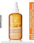 Vichy Capital Soleil SPF 50 Sunscreen Spray: Broad Spectrum UVA/UVB Protection, Promotes Tanning, Water Resistant - Ideal Daily Sun Protection Vichy SPF 50 Sunscreen Spray - Tanning & Sun Protection SPF 50 sunscreen, sunscreen spray, bronzlaştırıcı güneş koruyucu, tanning sunscreen, water resistant sunscreen, high SPF sunscreen, sun protection spray, Vichy sunscreen, sunscreen for tanning, daily sunscreen, sunscreen, sun protection, UVA/UVB protection, bronzing, tanning, water resistant, Vitamin E, antioxid