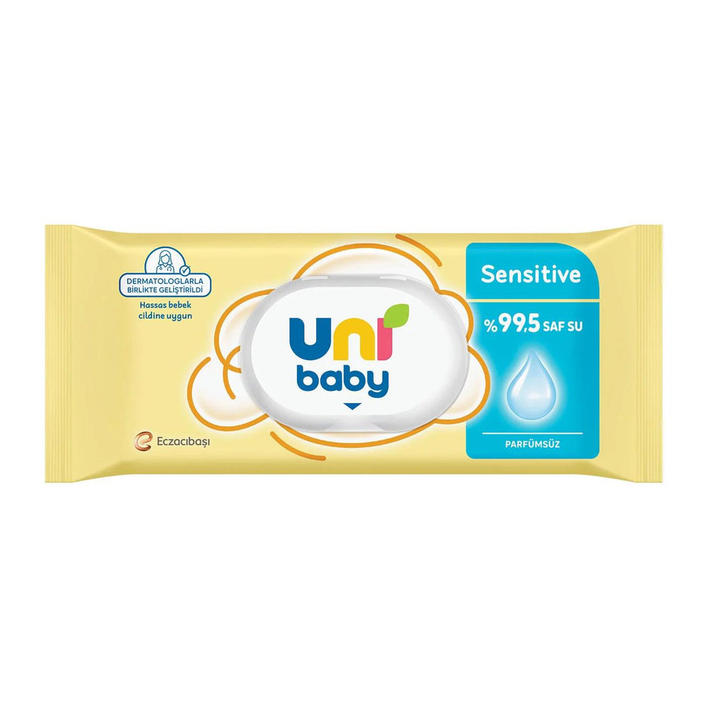 Uni Baby Sensitive Baby Wipes for Delicate Skin 90 Count