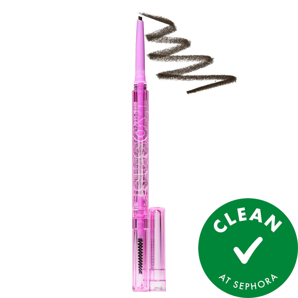 Brow Pop Dual-Action Eyebrow Pencil: Easy Filling & Shaping for Natural, Long-Lasting Brows | Vegan & Cruelty-Free Brow Pop Eyebrow Pencil: Shape & Fill Easily | Vegan eyebrow pencil, brow pencil, vegan eyebrow pencil, cruelty-free eyebrow pencil, natural eyebrow pencil, long lasting eyebrow pencil, eyebrow shaping pencil, brow filling pencil, easy eyebrow pencil, dual action eyebrow pencil, eyebrow makeup, brow shaping, brow defining, castor oil, panthenol, vegan makeup, cruelty-free makeup, natural makeup
