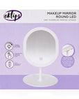 Eklips Round LED Makeup Mirror with Built-In Light