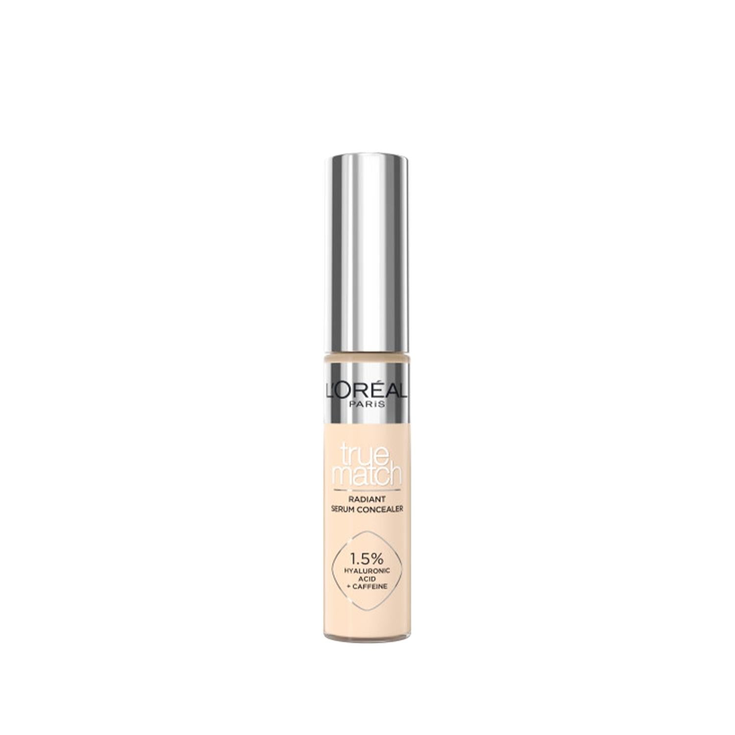 Loreal Paris True Match Brightening Serum Concealer - Natural Coverage & Radiant Skin - 1.5N Shade, 11 ml Loreal Paris True Match Concealer - Brightening & Natural Coverage Loreal Paris True Match, Concealer, Brightening Concealer, Serum Concealer, Makeup, Cosmetic Coverage, Brightening Effect, Serum Infused, 1.5N Shade, 11 ml, Natural Coverage, Radiant Skin, Skincare Makeup, Flawless Finish, Nourishing Concealer