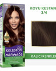 Wella Koleston Naturals Dark Brown Hair Dye - Perfect Gray Coverage & Coconut Oil Nourishment for Intense Color Wella Koleston Dark Brown Hair Dye: Gray Coverage & Coconut Oil hair dye, hair color, dark brown hair dye, grey coverage hair dye, coconut oil hair dye, Wella Koleston Naturals, permanent hair dye, hair coloring, at home hair dye, hair color for gray hair, hair color for grey hair, hair nourishment, hair dye with coconut oil, dark brown, koyu kestane, intense color, long lasting hair color, women'