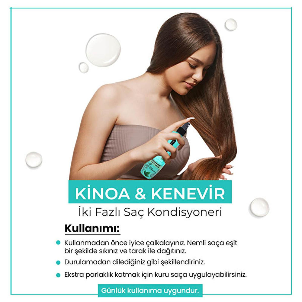 Morfose Quinoa & Hemp Leave-in Hair Serum - Nourishes & Protects Hair, 7.44 fl oz - view 2