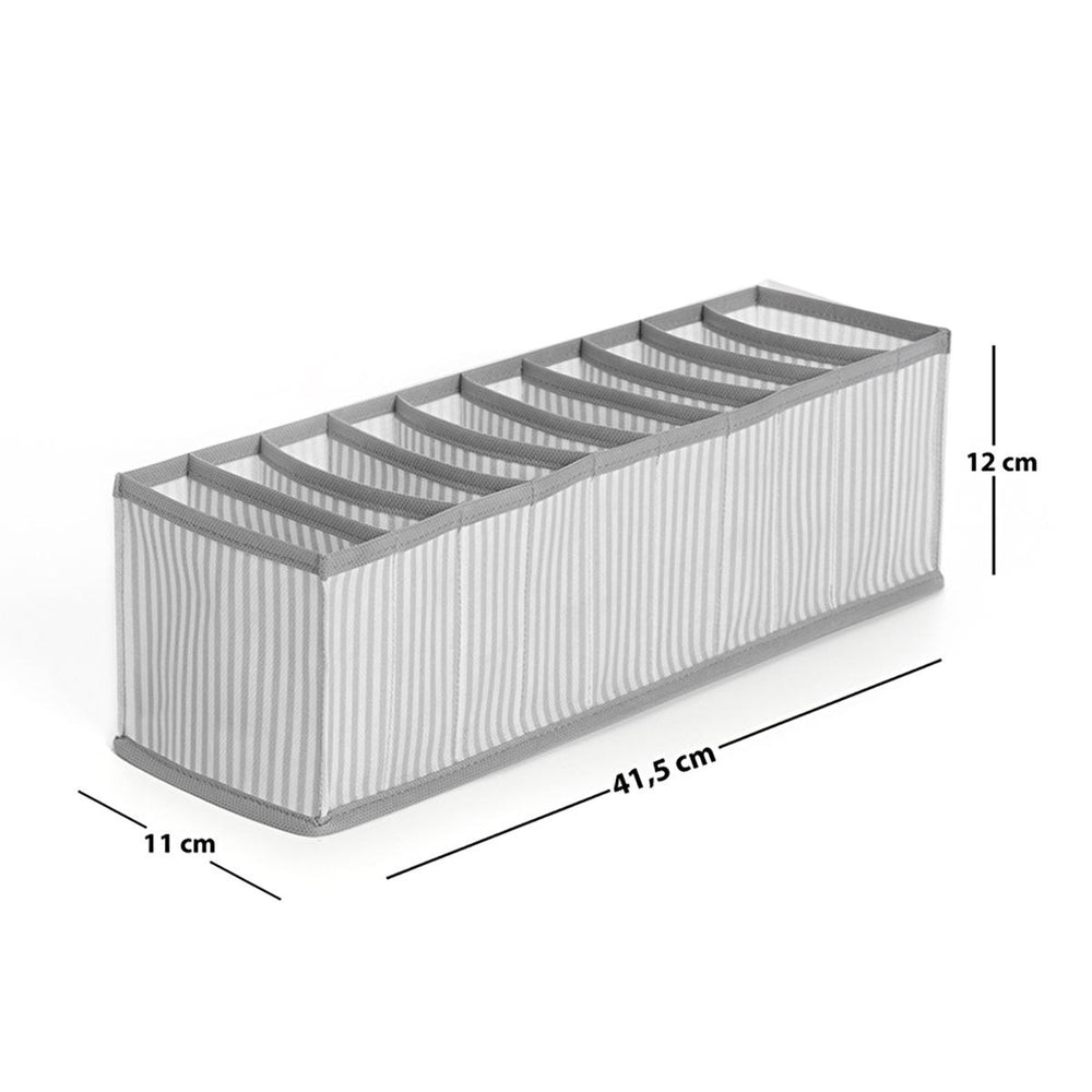 Ocean Home Drawer Organizer - 16.34 x 4.33 x 4.72 inches, Stylish Gri Çizgili Design for Home Organization - view 2