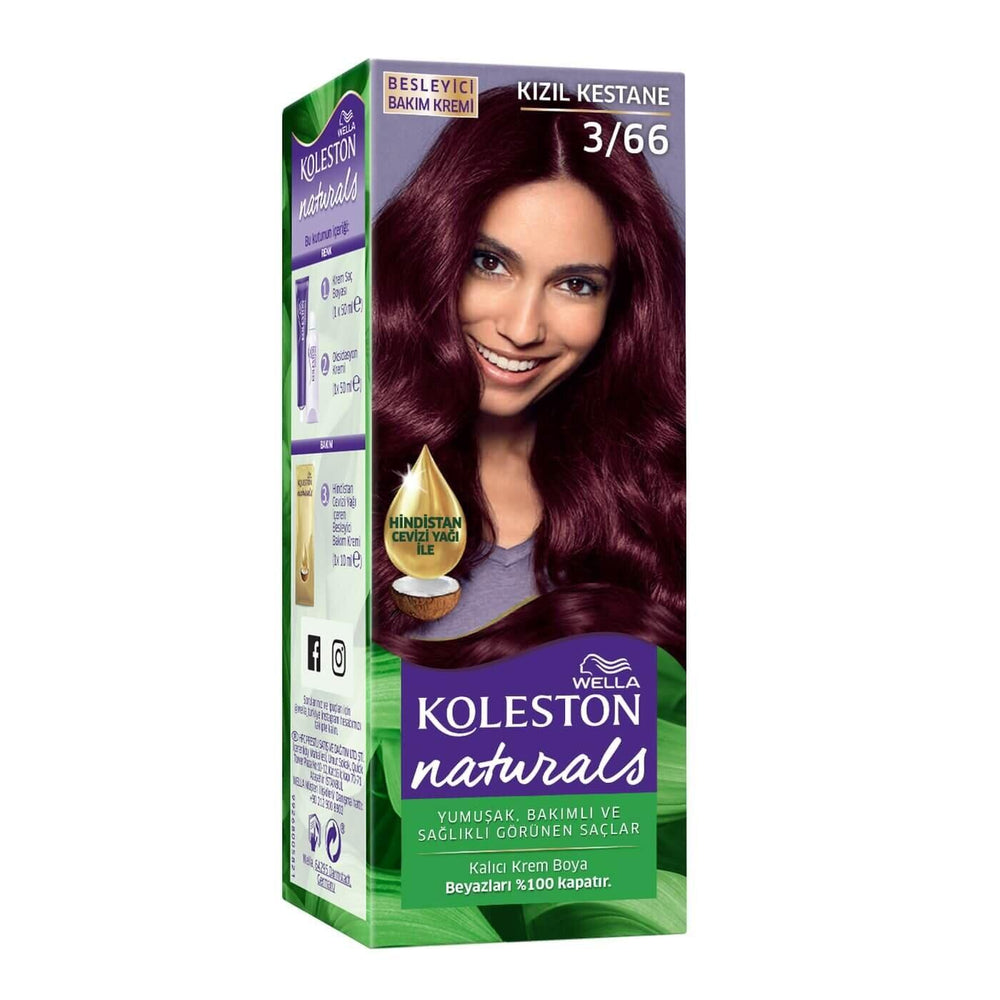 Koleston Naturals Hair Dye 366 Red Chestnut 115 ml