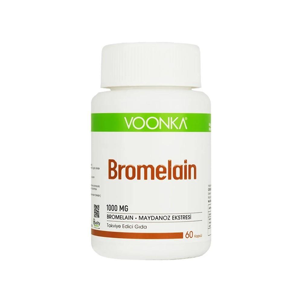 Voonka Bromelain Supplement - 60 Capsules for Digestive Health & Anti-Inflammatory Support Voonka Bromelain Supplement for Digestive Health Bromelain supplement, Parsley extract supplement, Dietary supplement, Digestive health support, Anti-inflammatory supplement, Natural health products, Health and wellness, Supplement for adults, Digestive enzyme supplement
