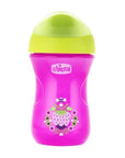 Chicco Baby Training Cup 12m+ - Pink Floral, 266ml, Easy Transition to Regular Cups for Toddlers - Baby Care